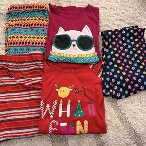 Bundle of 5 pcs girls pajamas